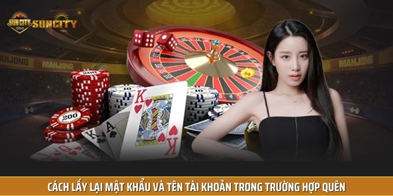 Cách lấy lại mật khẩu và tên tài khoản trong trường hợp quên