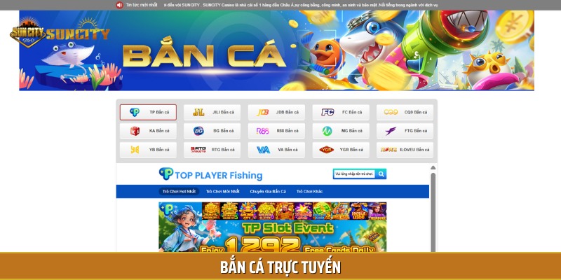 Game bắn cá tại Suncity được trang bị nhiều tính năng hiện đại