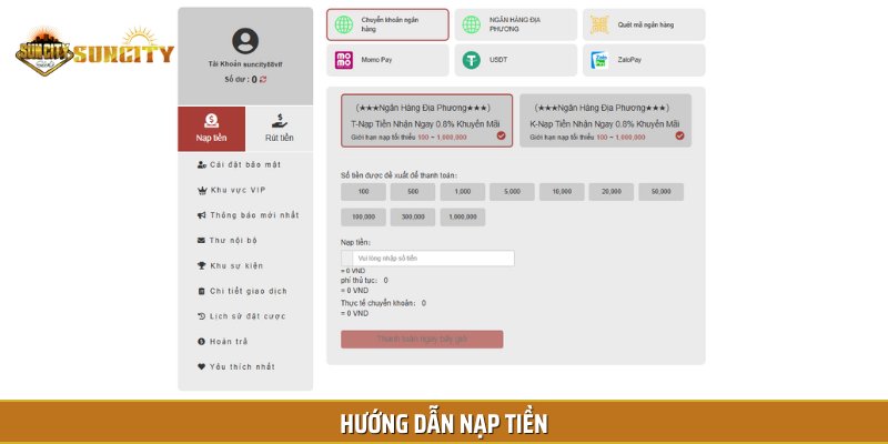 Các bước nạp vốn an toàn, nhanh chóng cho người mới